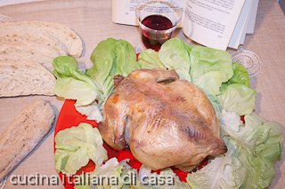 pollo in porchetta con ripieno di salsiccia