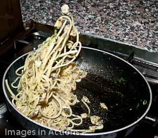 saltare spaghetti