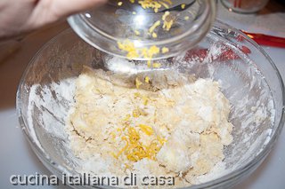 colomba al limone: impasto