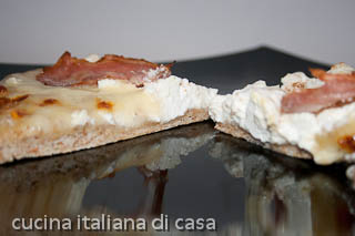pizza romagnola, con pasta integrale