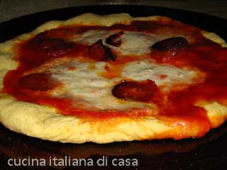 ricette di cucina: pizza alla diavola