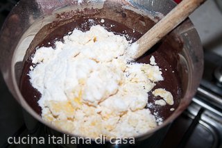 fare il budino al cioccolato