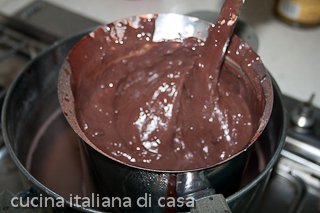 cuocere il budino al cioccolato