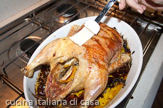 lucidare l'anatra arrosto