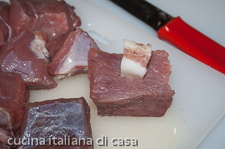 steccare con lardo