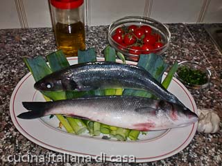 branzino alla mediterranea: ingredienti