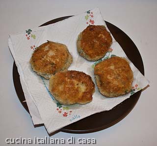 cotolette vegetali appena fritte