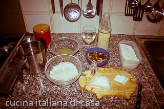 crocchette di riso ai funghi con mozzarella: ingredienti