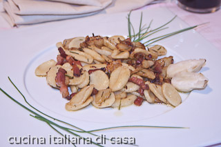 orecchiette con topinambur
