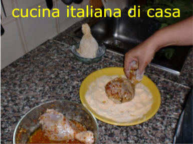preparare il pollo fritto con la ricetta americana