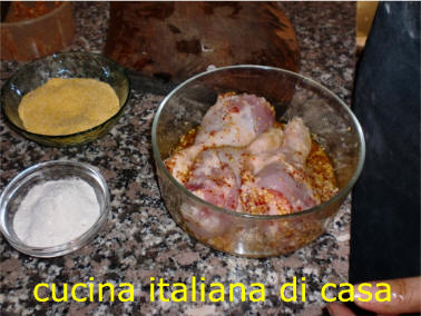 marinata per il pollo fritto all'americana