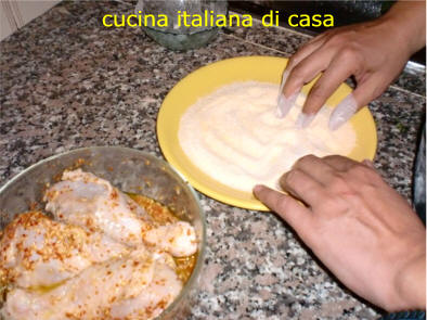preparare il pollo fritto con la ricetta americana