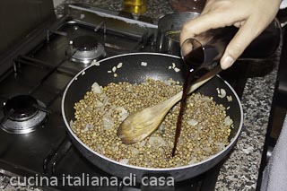cuinare le lenticchie per il polpettone