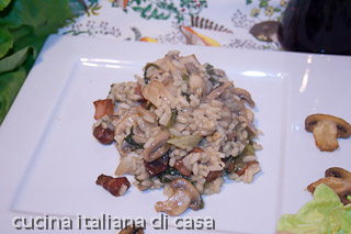 risotto con funghi