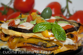 timballo di crespelle e verdure