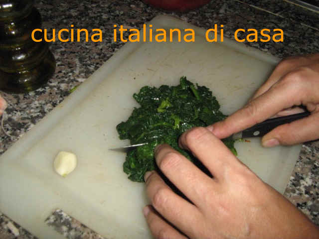 tritate gli spinaci