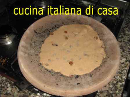 cuocere le piadine con farina di castagne