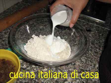 aggiungete il latte