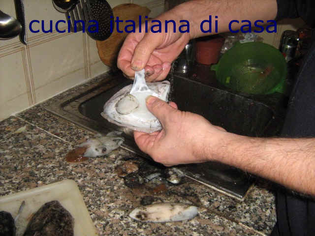 pulire le seppie