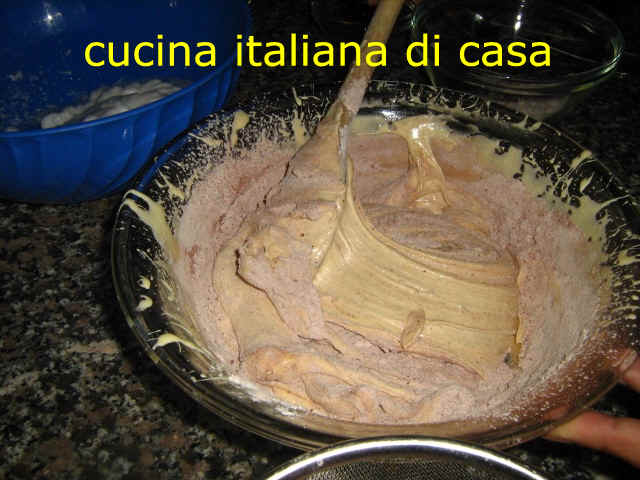 massa del preparare il pan di spagna
