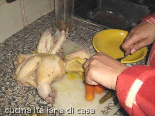 cucinare la terrina di pollo