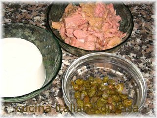 Mousse di tonno. ingredienti