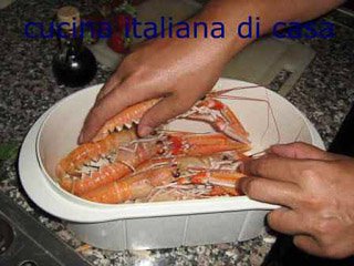 cuocere gli scampi a vapore