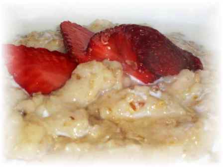 porridge fragole