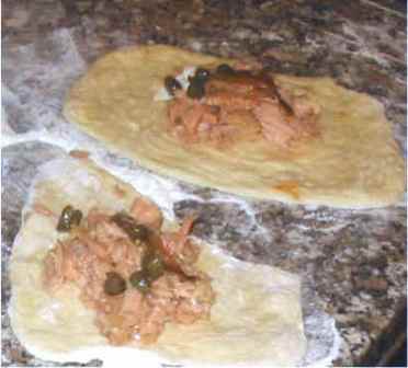 ripieno dei panzerotti al tonno