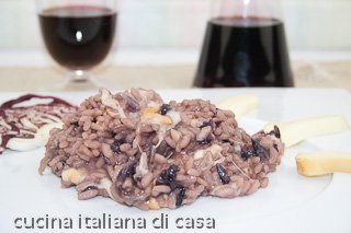 risotto radicchio e scamorza