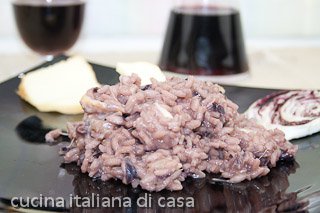 risotto radicchio e scamorza