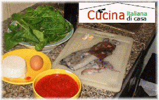 Calamaro ripieno alla ligure: ingredienti