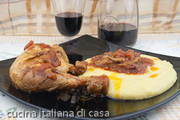 pollo alla cacciatora con polenta