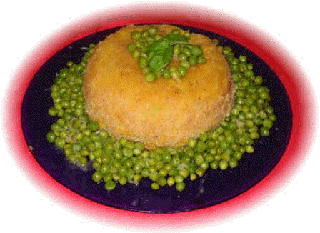sformato di baccalà con piselli
