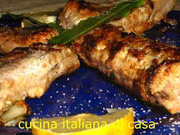 anguilla marinata alla piastra