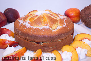 ricetta torta gemma di pesche e cocco