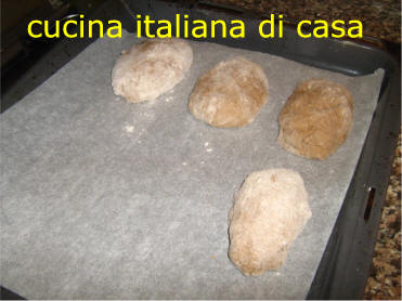 panini di segale: la seconda lievitazione