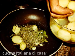 patate arrosto: la preparazione