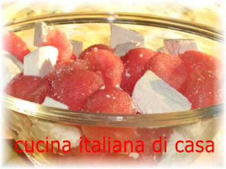 insalata di anguria e ricotta