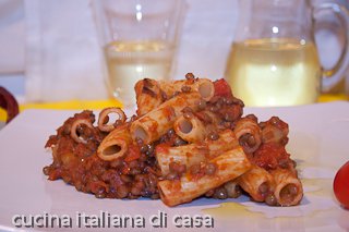 maccheroni con le lenticchie