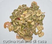 orecchiette fave e gamberi