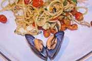 pasta con cozze e seppia