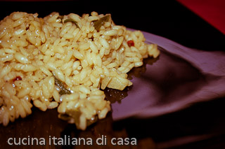 risotto con le canocchie