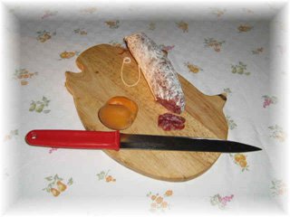 albicocche con il salame