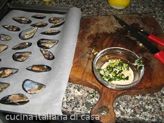 panatura per le cozze gratinate