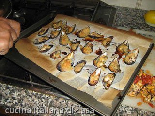 cozze gratinate