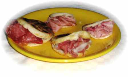 tigelle con salumi misti 