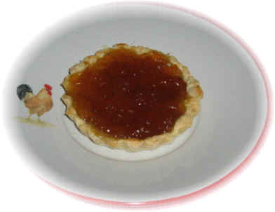 crostata di marmellata di pesche