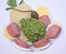 insalata di patate in salsa verde