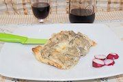 torta salata di coste e cannellini
